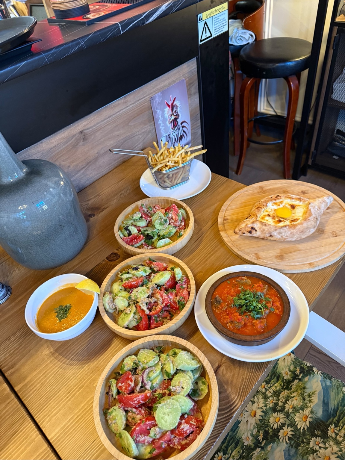Georgian dishes at Charru Grill Restaurant